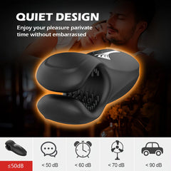 Men's Trainer Penis Massager Biting Male Masturbator Vibrating Glans Vibrator Sex Toys