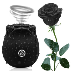 Black rose toy-Female Sex ToysWith 10 Sucking Modes, G-Spot Vibrator Adult Sex Toys
