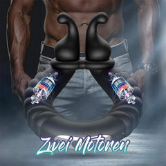 Hare Buddy-Separable Rabbit Rocker 10 Vibrating Dual Cock Ring for Couple Play