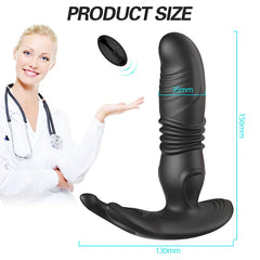 Thrusting Dildo Vibrating Anal Plugs Adult Sex Toys Remote Control Vibrator with 10 Vibrating