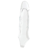 Thick 8.5 Inch Realistic Penis Extender Sleeve Male Cock Extension Real Girth ED