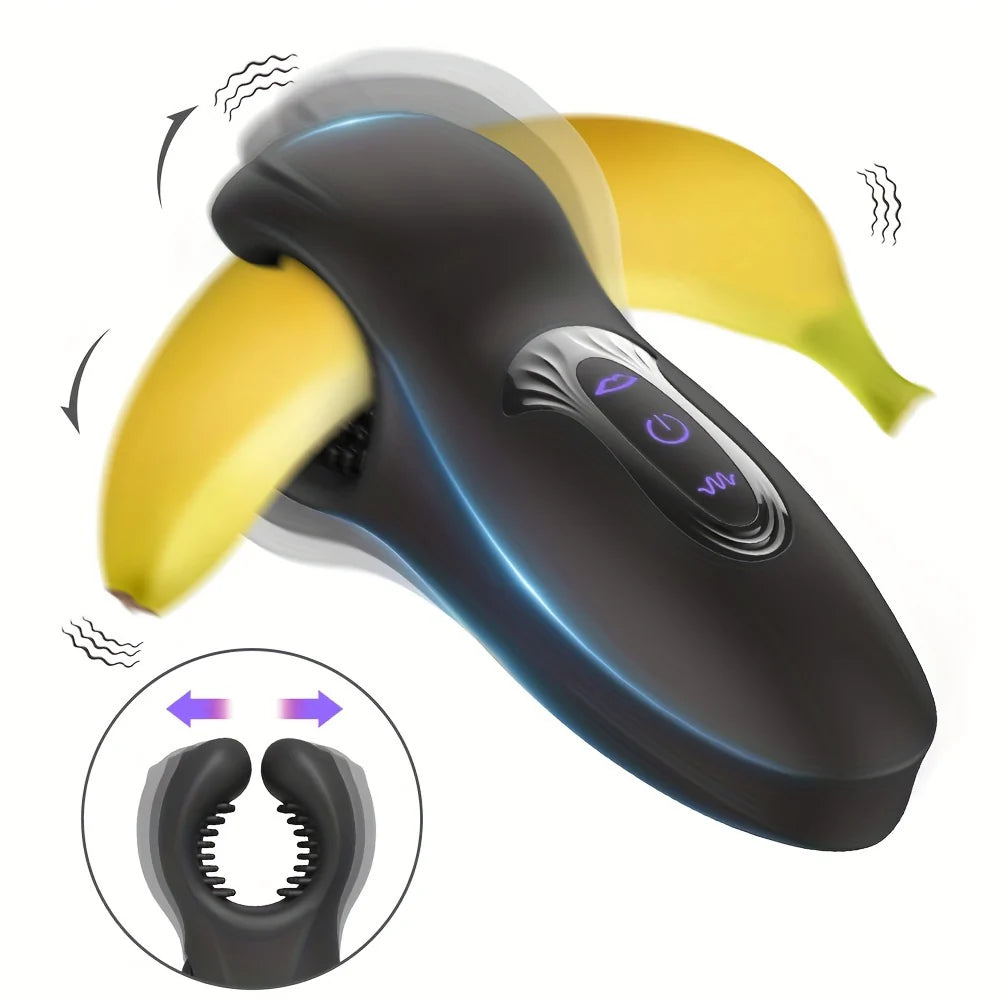 Men's  Trainer Penis Massager Biting Male Masturbator Vibrating Glans Vibrator Sex Toys