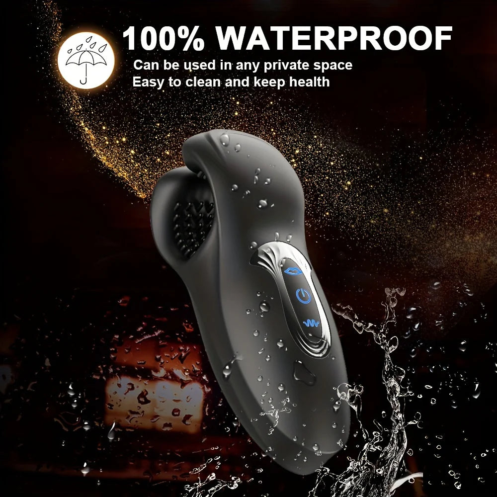 Men's Trainer Penis Massager Biting Male Masturbator Vibrating Glans V Men's Trainer Penis Massager Biting Male Masturbator Vibrating Glans V