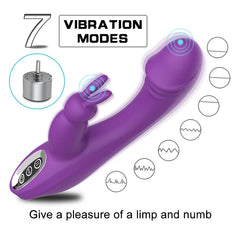 Female Rabbit Head Vibrator Av Massage Vibrator  Adult Sex Products  Masturbator Toy