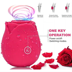 Red rose toy- Adult Toys With 10 Sucking & Vibrating Modes For Women Clitoral Nipple