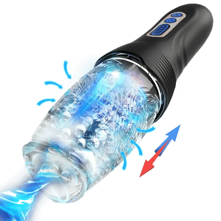 3.0 Version Rotating Vibrating Telescopic Thrusting Masturbation Cup