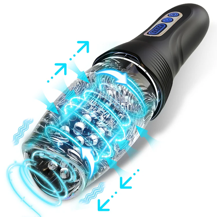 3.0 Version Rotating Vibrating Telescopic Thrusting Masturbation Cup