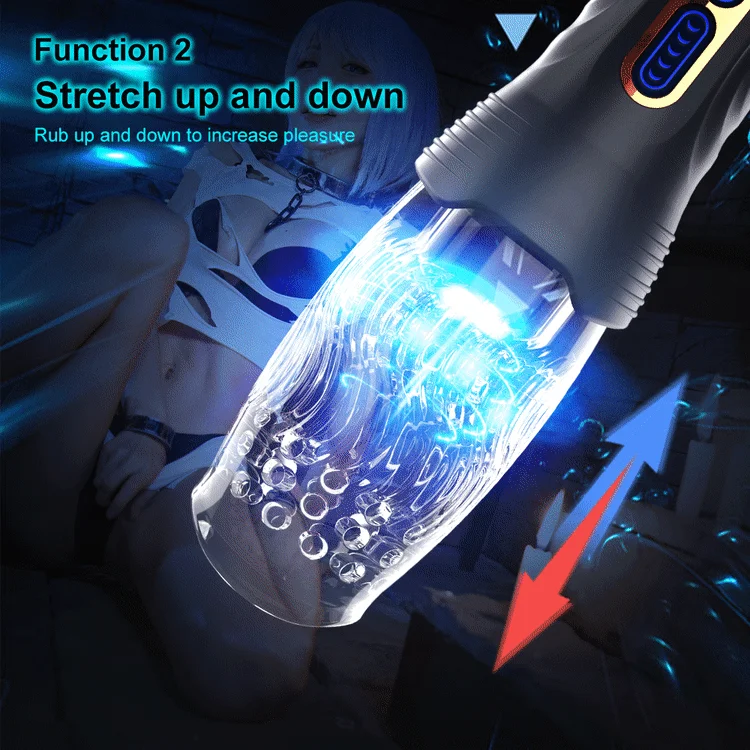 3.0 Version Rotating Vibrating Telescopic Thrusting Masturbation Cup