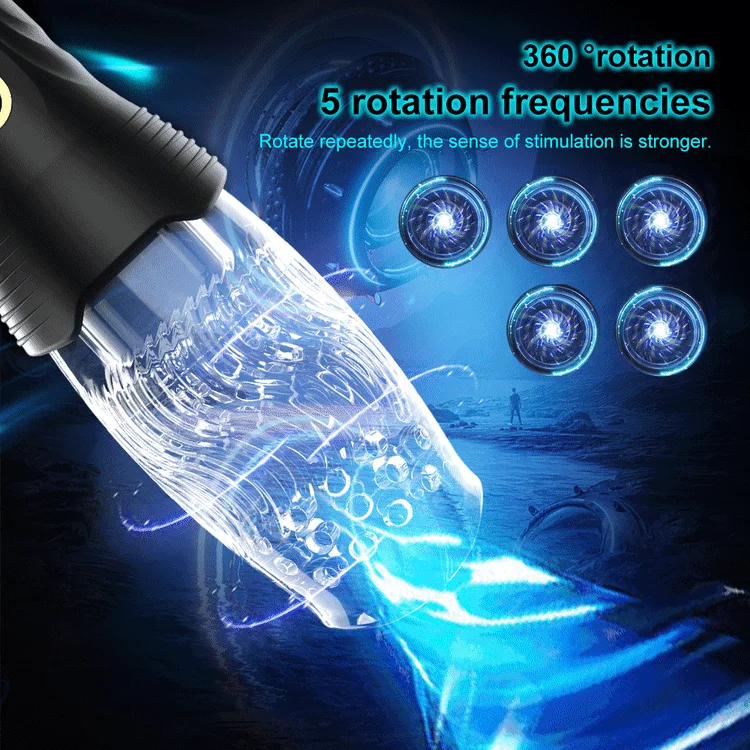 3.0 Version Rotating Vibrating Telescopic Thrusting Masturbation Cup