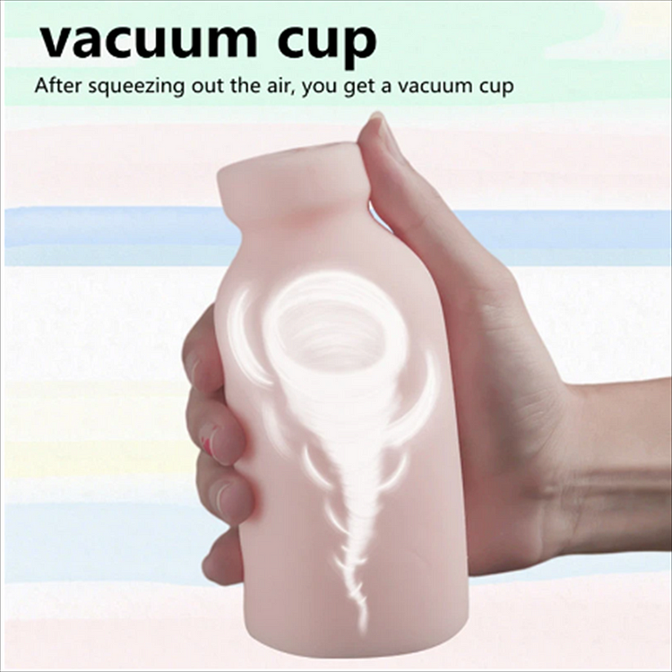 Male Milk Bottle Simulation Vagina  Masturbator Pocket Pussy Toy Masturbation Cup