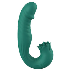 Double Ended Sex Toy for Couples, Equipped with a G-spot Vibrator with 7 Vibration and Extension Tongue Licking Modes