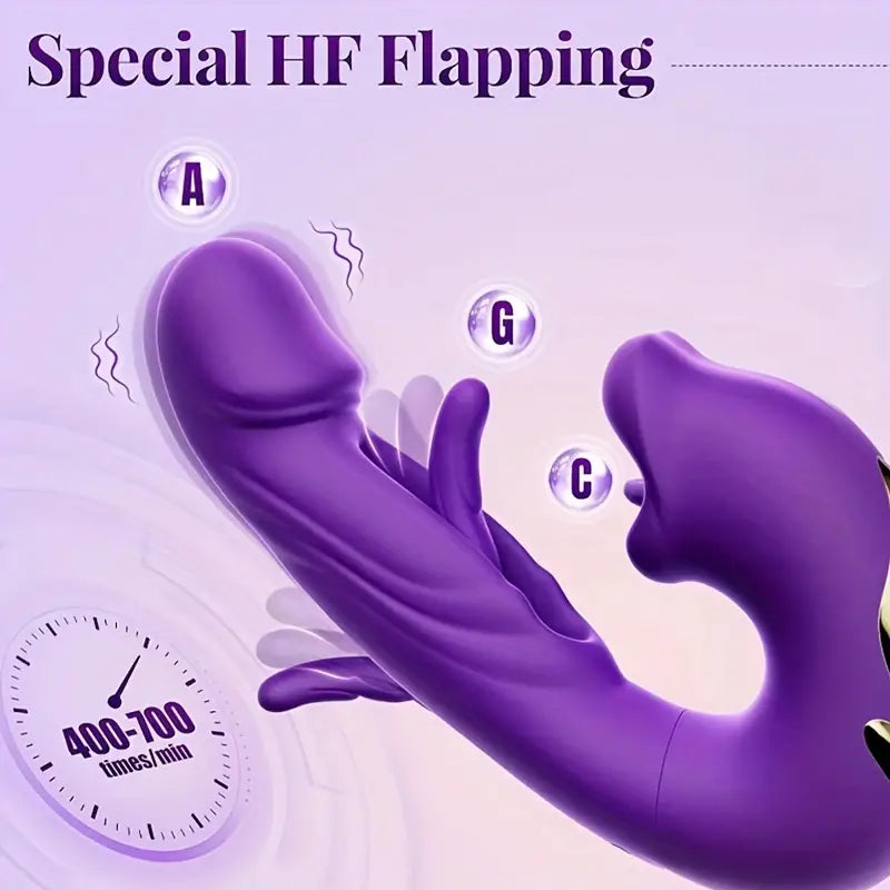 3-in-1 Thrusting Vibrator Sex Toys: 7 Slaps, 7 Vibrations, 5 Tongue Li 3-in-1 Thrusting Vibrator Sex Toys: 7 Slaps, 7 Vibrations, 5 Tongue Li