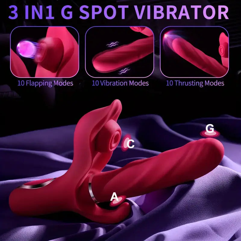 Adult toys Thrusting Dildo G Spot Rabbit Vibrator - 3 in 1 Dildos Clit Adult toys Thrusting Dildo G Spot Rabbit Vibrator - 3 in 1 Dildos Clit