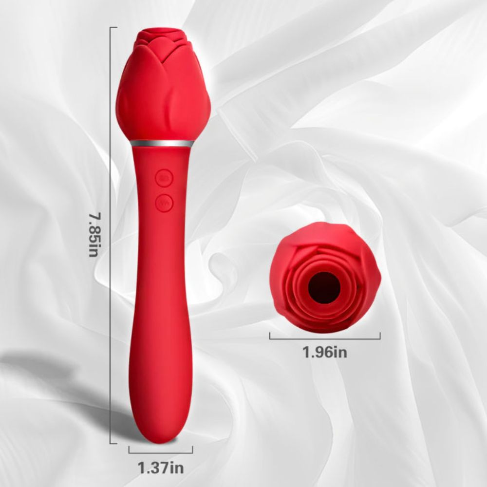 Oral Sex Sucking Rose Vibrator 2-in-1 Rose Suck Toy - 10 Strong Oral Sex Sucking Rose Vibrator 2-in-1 Rose Suck Toy - 10 Strong
