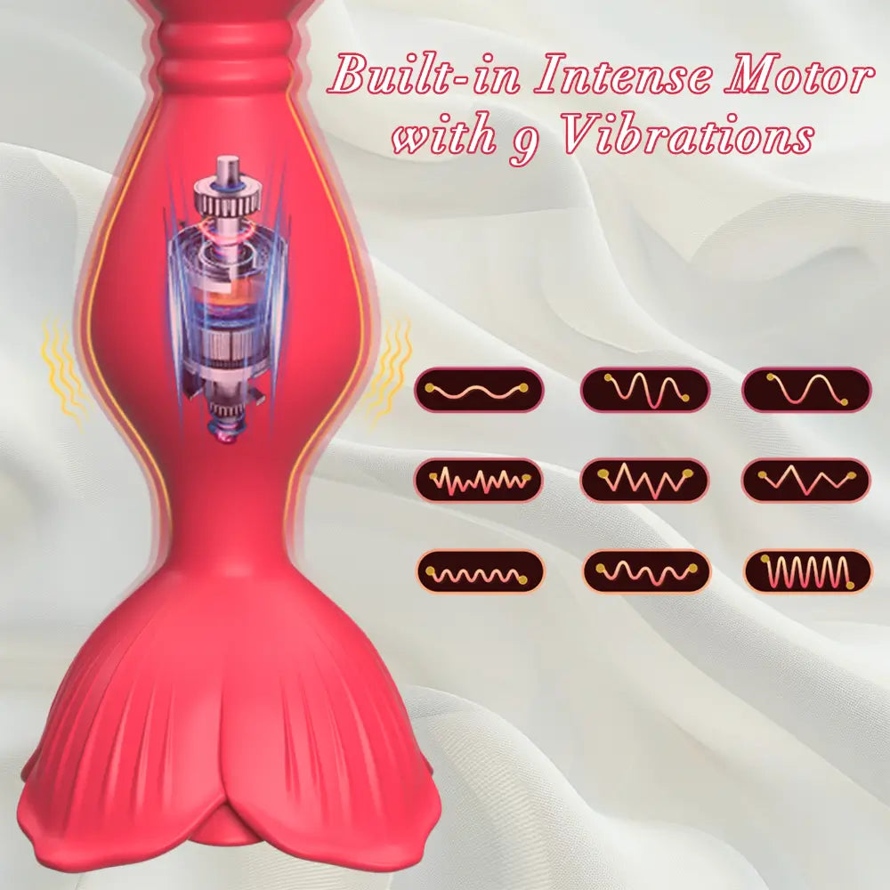 The Rose Toy Rose Vibrator Anal Sex Toy for Women & Men The Rose Toy Rose Vibrator Anal Sex Toy for Women & Men