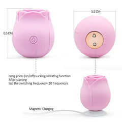 Pink Rose toy-Powerful Sucking Toy for Women Nipple Clit Adults Masturbation Sex Toys