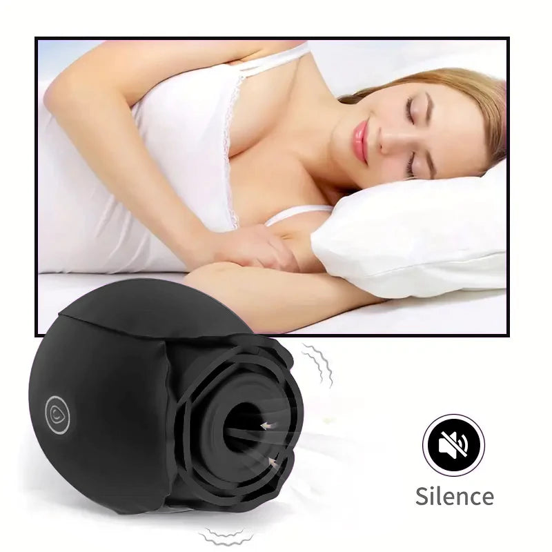 Black rose toy-Female Sex Toys With 10 Sucking Modes, G-Spot Vibrator Black rose toy-Female Sex Toys With 10 Sucking Modes, G-Spot Vibrator