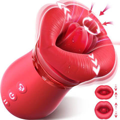 Rose Sex Toy  - 5IN1 Mouth Sucking  Anal Clit Nipple Vibrators For Couples