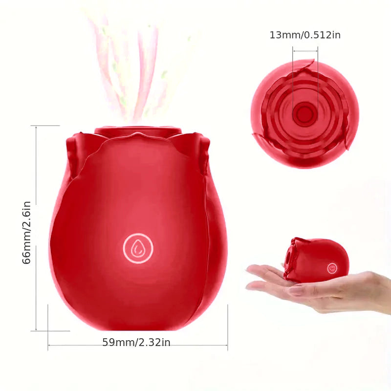 Red rose toy- Adult Toys With 10 Sucking & Vibrating Modes For Women C Red rose toy- Adult Toys With 10 Sucking & Vibrating Modes For Women C