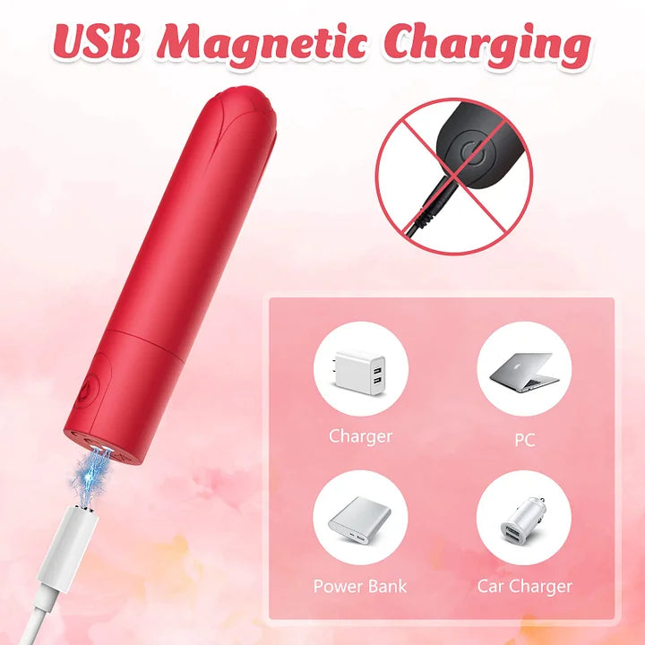 Small Bullet Vibrator for Women Waterproof Mini Clitoral Vibrator with 10 Modes