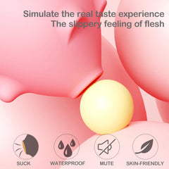 Pig Sucker Clitoris Powerful Sucking Vibrator Female Clit Nipple Oral Vacuum Stimulator Massager Sex Toys Adults Goods for Women