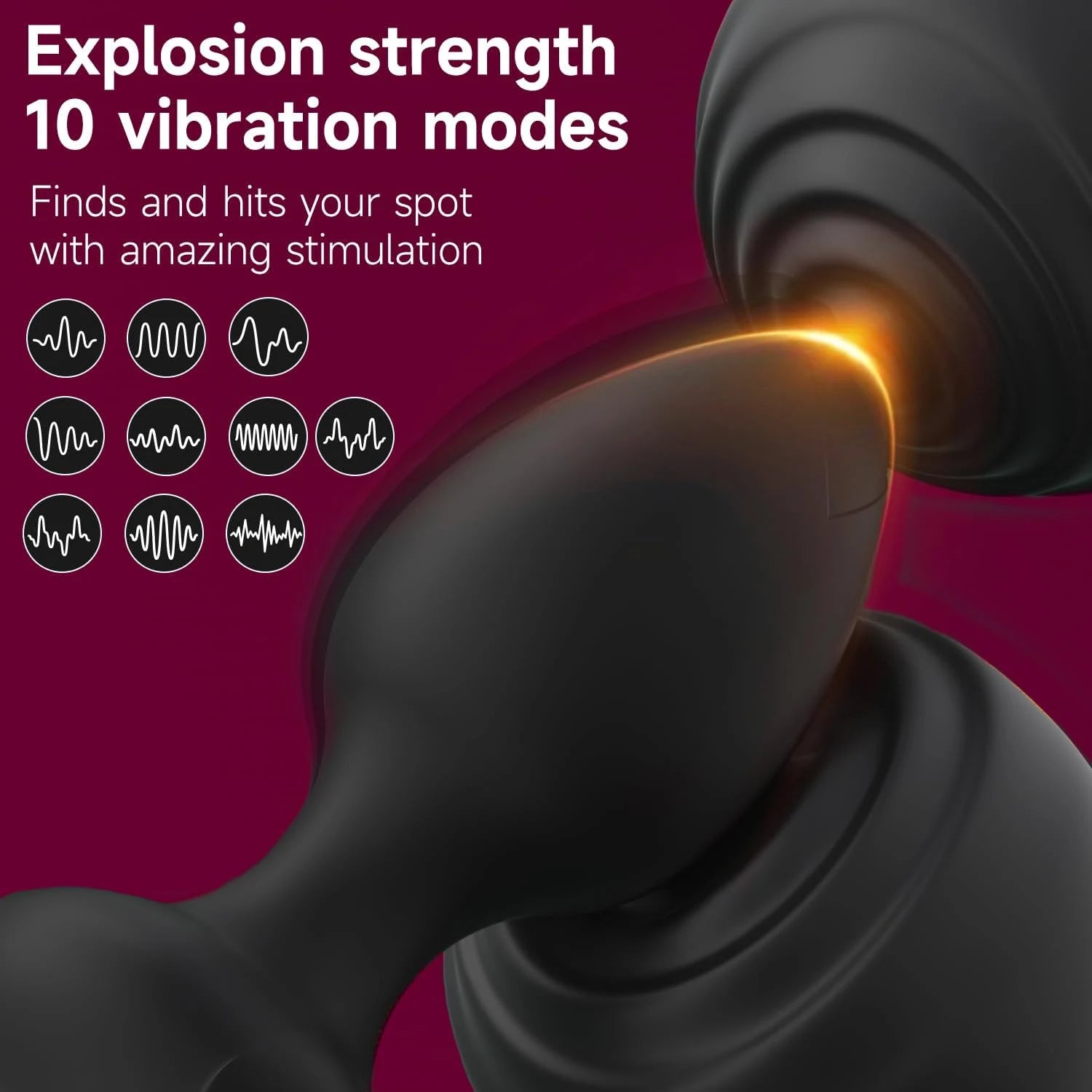 10 Vibration Modes Anal Butt Plug Vibrators Wireless Remote Controller 10 Vibration Modes Anal Butt Plug Vibrators Wireless Remote Controller