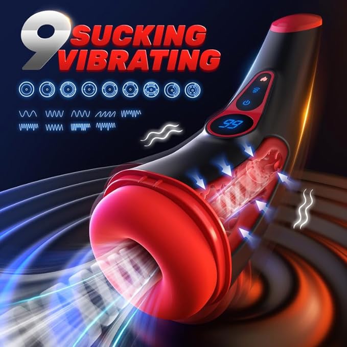 Male Masturbator - APP Control Adult Toys Male Masturbators Penis Pump with 9 Sucking & 9 Vibrating Modes