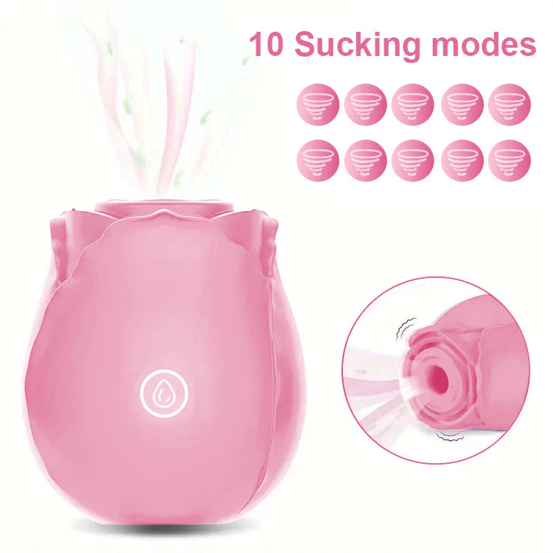 Pink Rose toy-Powerful Sucking Toy for Women Nipple Clit Adults Mastur Pink Rose toy-Powerful Sucking Toy for Women Nipple Clit Adults Mastur
