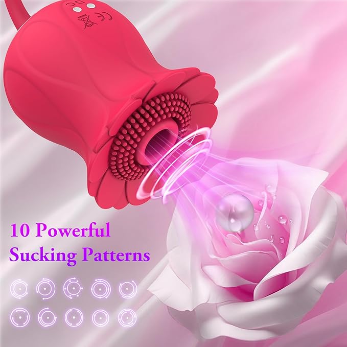 Toy for Woman-Tongue Licking Mini Clitoral Vibrator Stimulator with 10 Vibrating Pleasure for Clitoris & Nipple Stimulation