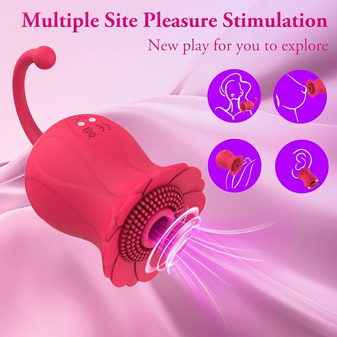 Toy for Woman-Tongue Licking Mini Clitoral Vibrator Stimulator with 10 Vibrating Pleasure for Clitoris & Nipple Stimulation