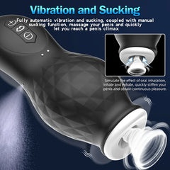 Automatic Male Masturbator Cup Vibrating Sucking Hands Stroker Penis Vibrator