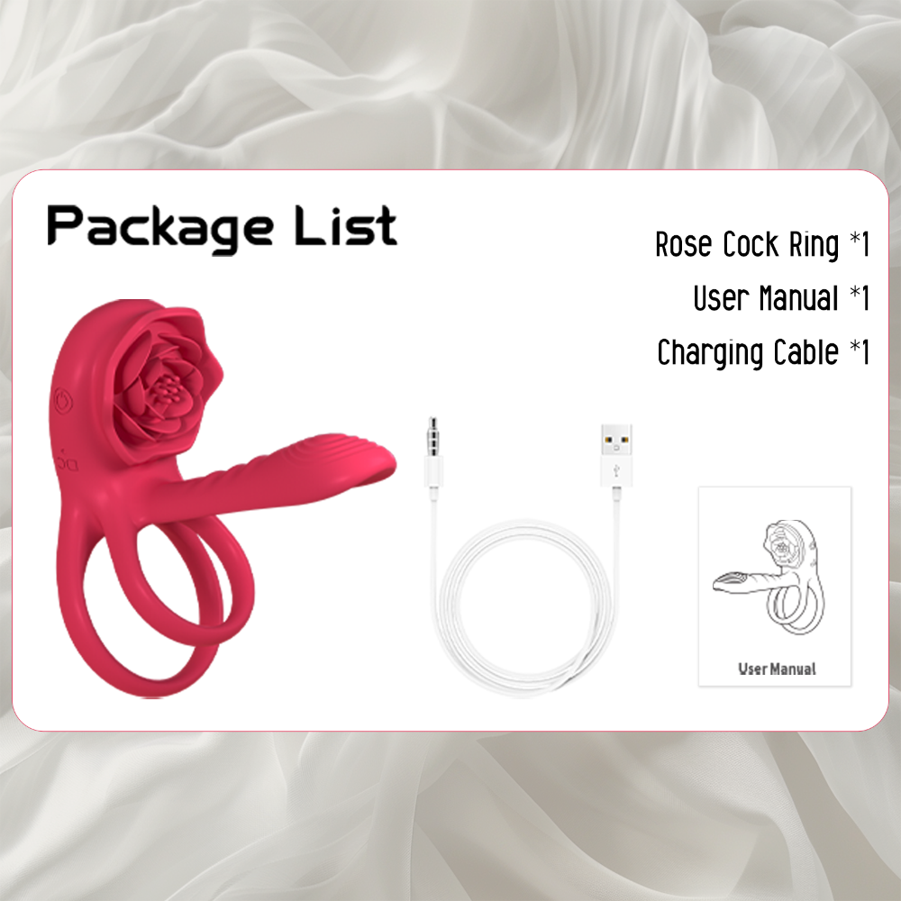 Red Penis Vibrator Cock Ring for Couples Vibrating Erection Sex Adult Red Penis Vibrator Cock Ring for Couples Vibrating Erection Sex Adult