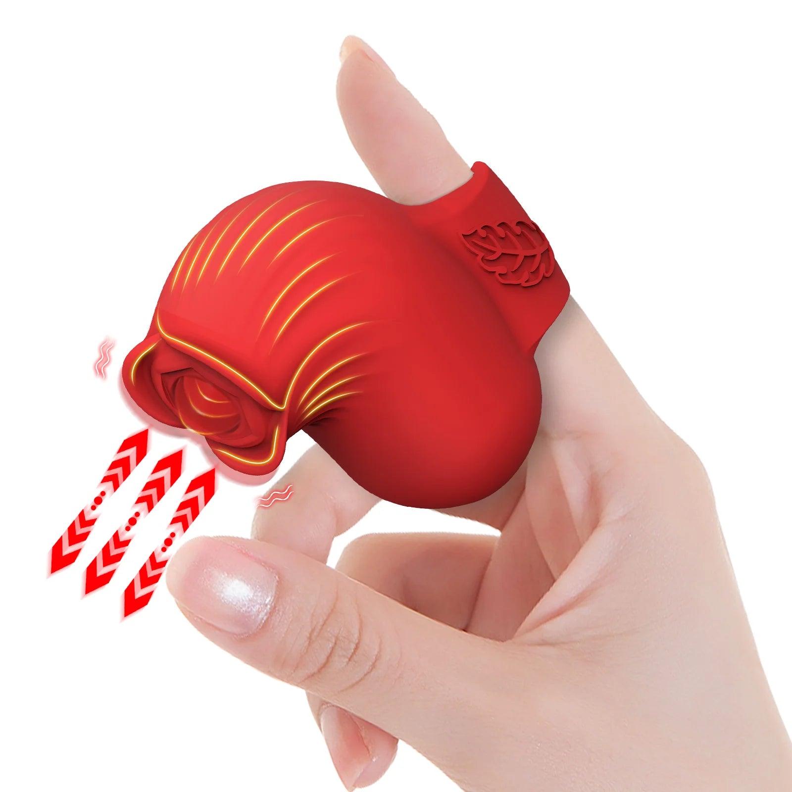Rose Toy Finger Wearable Vibrator for Women patting Egg Clitoris Stimu Rose Toy Finger Wearable Vibrator for Women patting Egg Clitoris Stimu