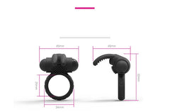 Couple Resonant Rabbit Ear Lock Penis Ring