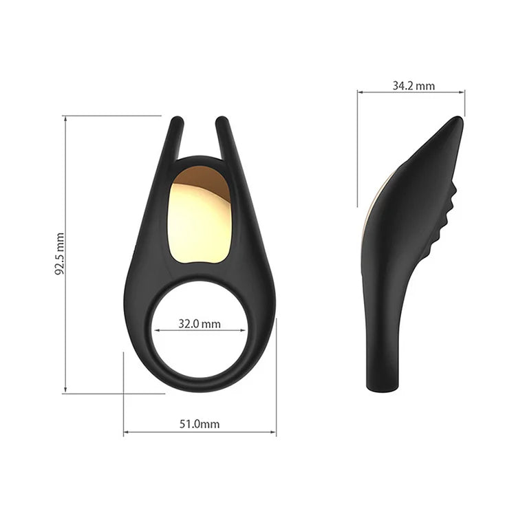 Lock Ring Silicagel Penis Ring for Men Vibrating Cock Ring with Rabbit Lock Ring Silicagel Penis Ring for Men Vibrating Cock Ring with Rabbit