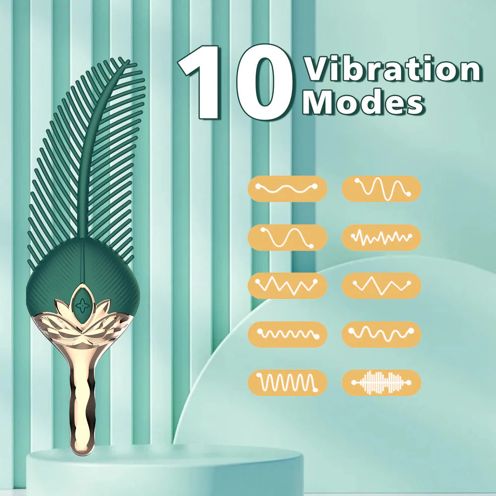 Peacock Feather - Clitoral Stimulator Body Massager Couple Sex Toy Wit Peacock Feather - Clitoral Stimulator Body Massager Couple Sex Toy Wit