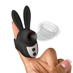 Finger Sunction Vibrator, Clitoral Sucking Rabbit Vibrator Sextoy for Woman, Female Lips Cunnilingus Oral Sex Toys, Small Clit Vibe 3 Speeds and 5 Patterns of Suction