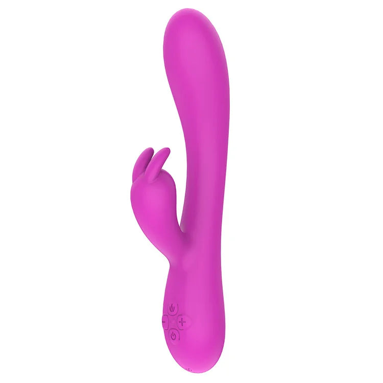 Female Rabbit Dual Motor Heating Vibrator Sex Products