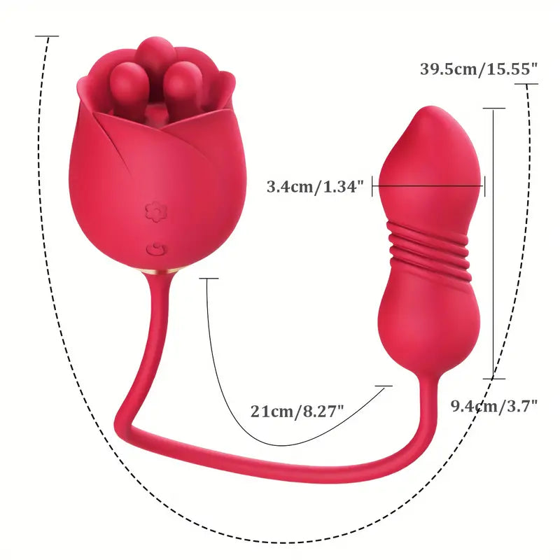 3 in1 Rose Sex Toys G spot Vibrator Sex Stimulator for Women with 9 Vi 3 in1 Rose Sex Toys G spot Vibrator Sex Stimulator for Women with 9 Vi