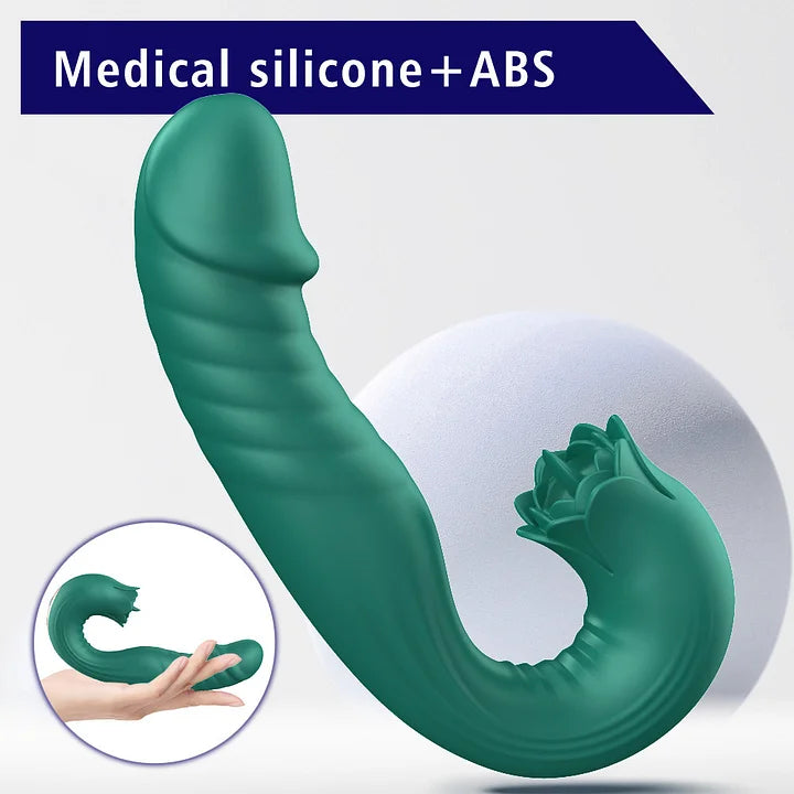 Double Ended Sex Toy for Couples, Equipped with a G-spot Vibrator with Double Ended Sex Toy for Couples, Equipped with a G-spot Vibrator with
