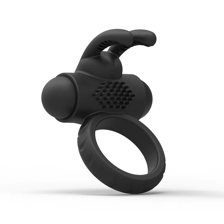 Couple Resonant Rabbit Ear Lock Penis Ring