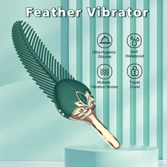 Peacock Feather - Clitoral Stimulator Body Massager Couple Sex Toy Wit