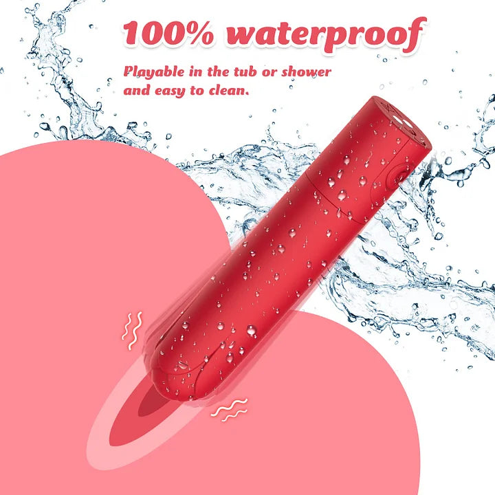 Small Bullet Vibrator for Women Waterproof Mini Clitoral Vibrator with 10 Modes