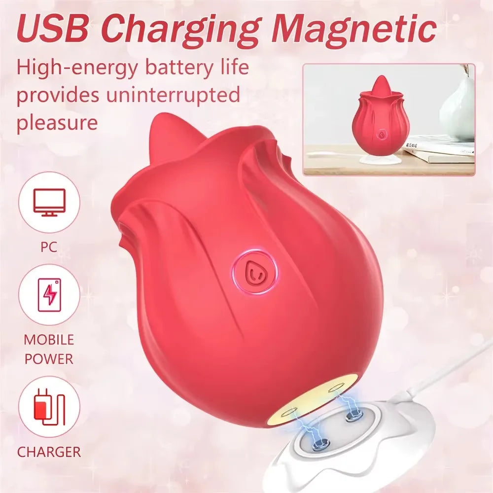 rose sex toy USB Charging Magnetic