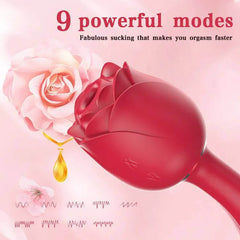 Rose Wand Sex Toy Waterproof G Spot  Sucking Vibrators