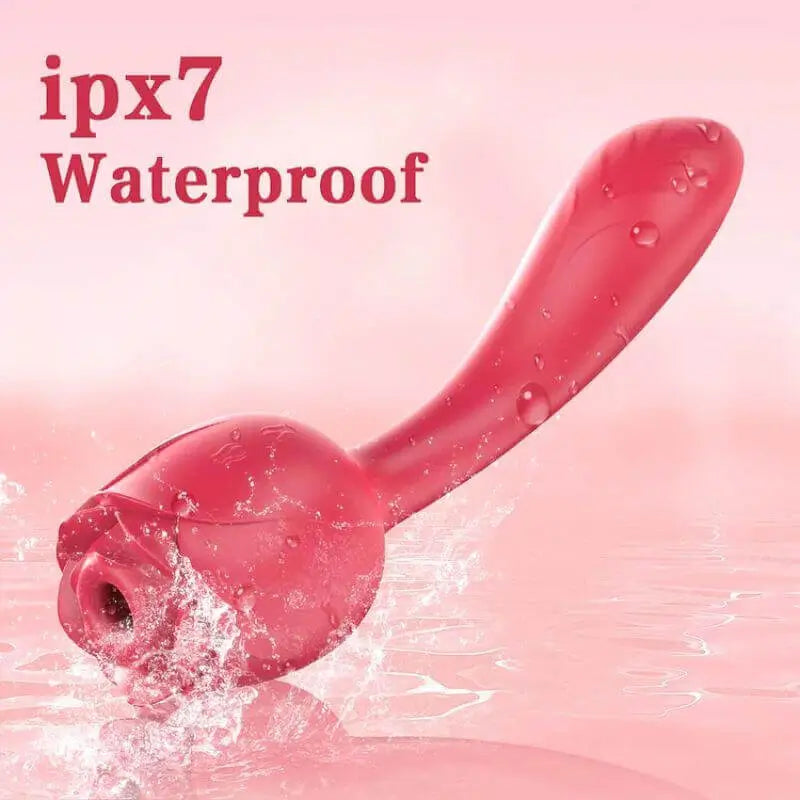 Rose Wand Sex Toy Waterproof G Spot  Sucking Vibrators