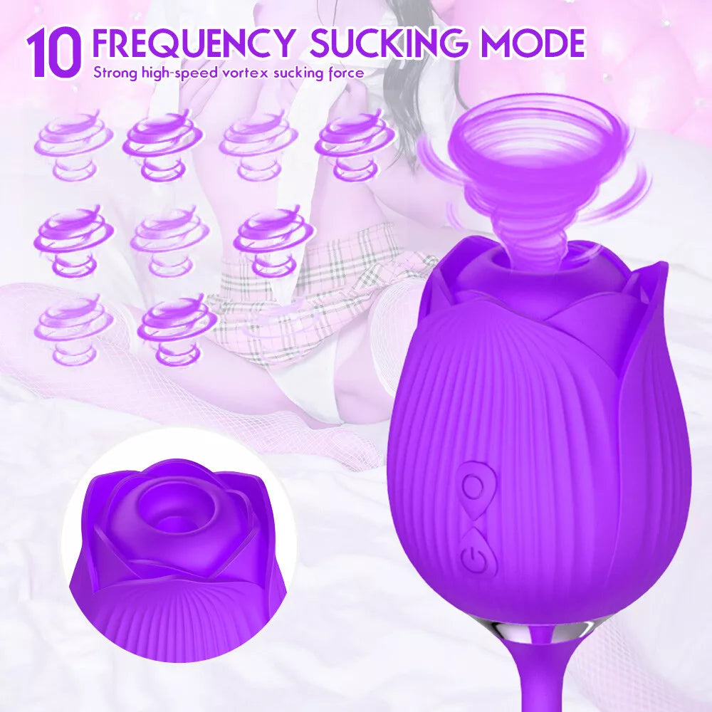 Rose Clit Vibrator Adult Rose Toy Rose Toy Tongue for Women Rose Clit Vibrator Adult Rose Toy Rose Toy Tongue for Women