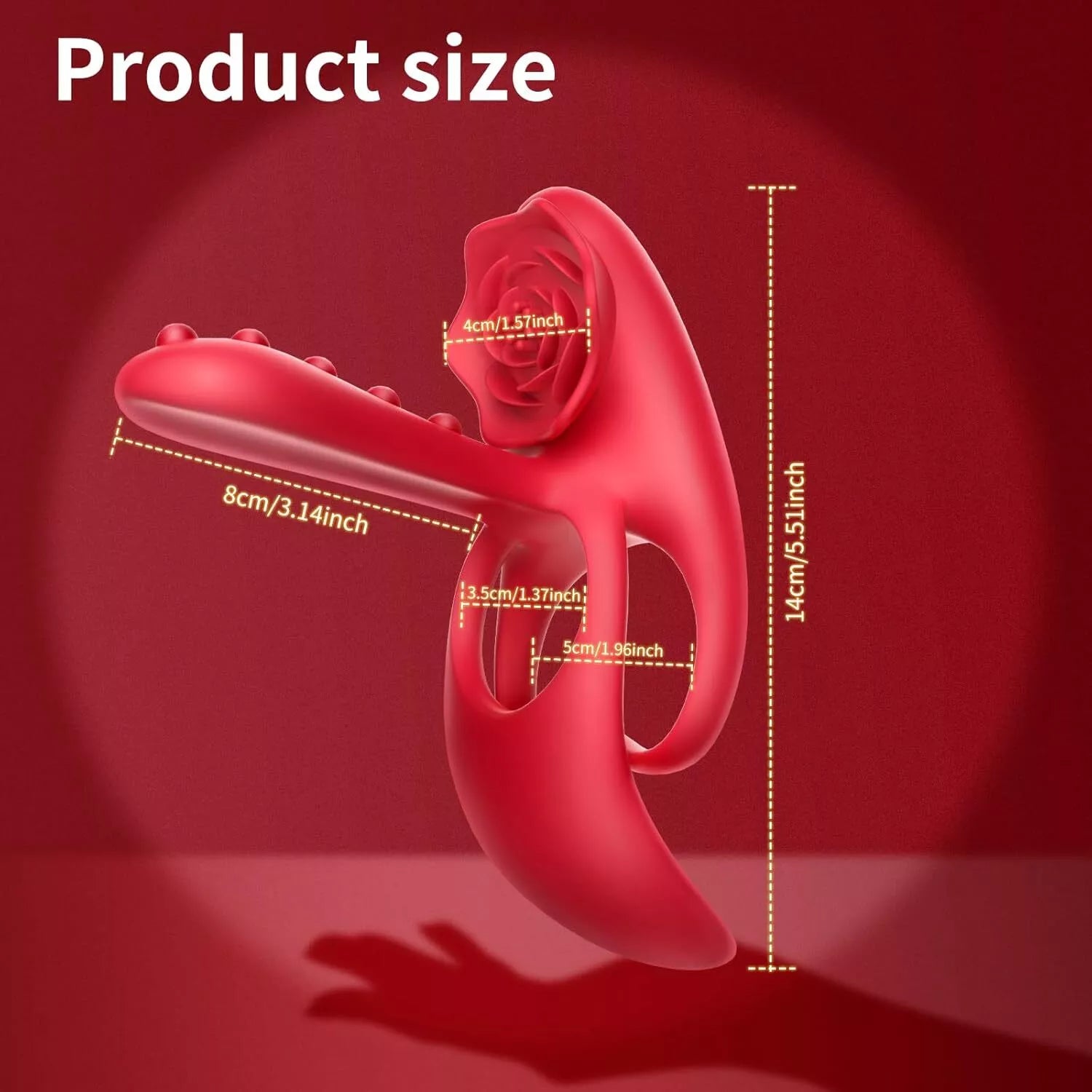 Rose Stimulation Tongue Sex Toys with Vibrating Cock Ring for Men,10 M Rose Stimulation Tongue Sex Toys with Vibrating Cock Ring for Men,10 M