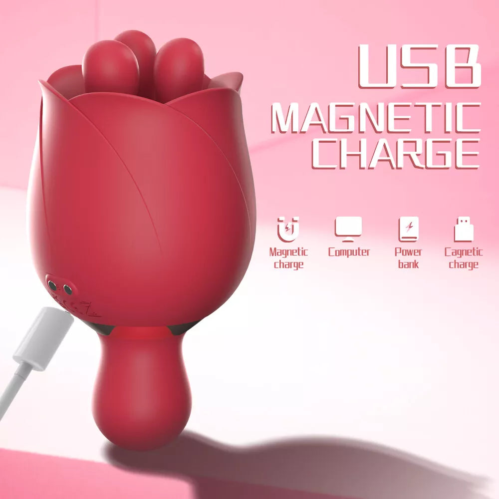 Multi-speed Clit Vibrator Sucking G-spot Dildo Rose Adult Sex Toys For Multi-speed Clit Vibrator Sucking G-spot Dildo Rose Adult Sex Toys For