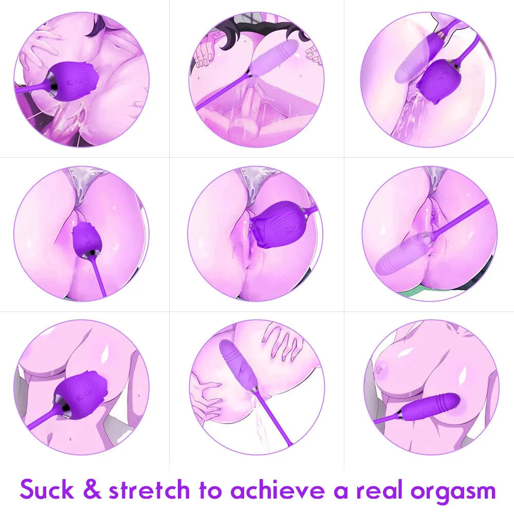 Rose Clit Vibrator Adult Rose Toy Rose Toy Tongue for Women Rose Clit Vibrator Adult Rose Toy Rose Toy Tongue for Women